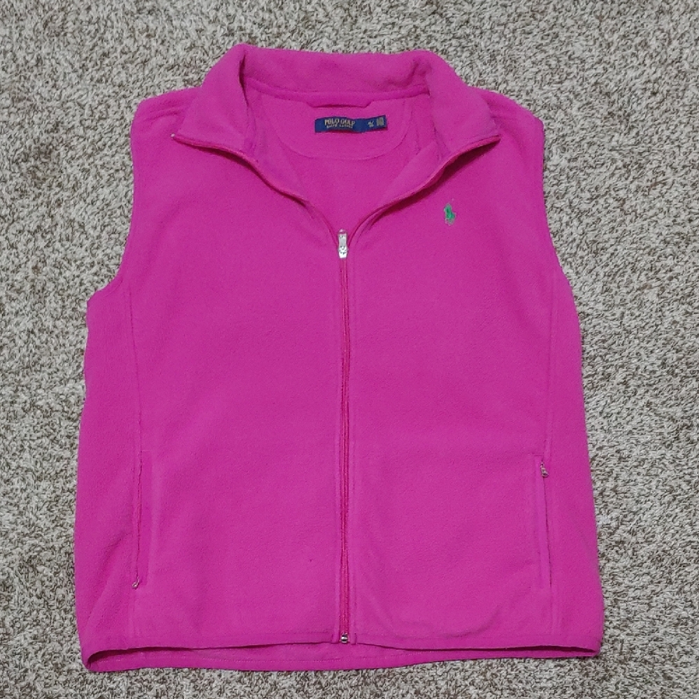 Ralph Lauren Hot Pink Fleece Vest